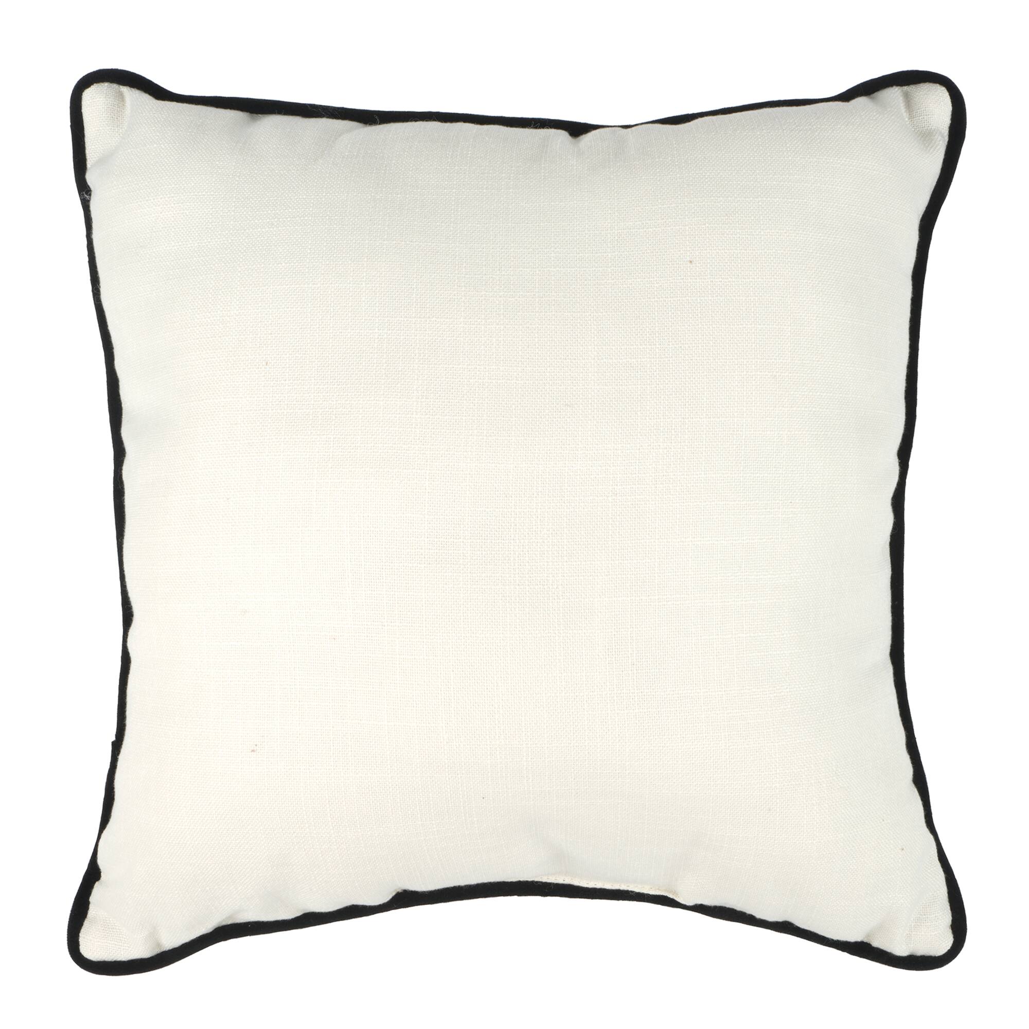 17" Black & White Damask Accent Pillow by Ashland®